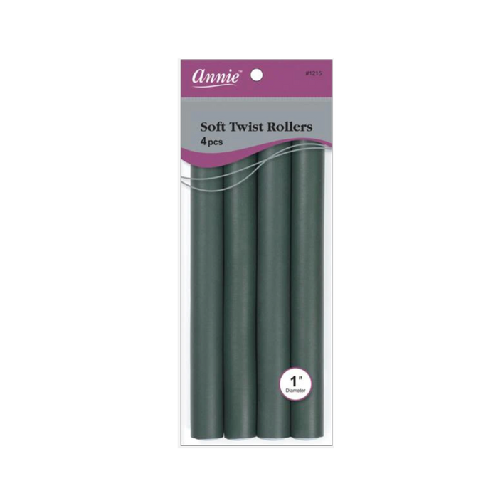 1in. Soft Twist Rollers: Dark Green