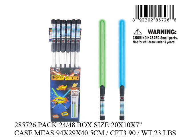 20X10X7"20"B/O IC LITE UP SPACE WAR SWORD 24DBX