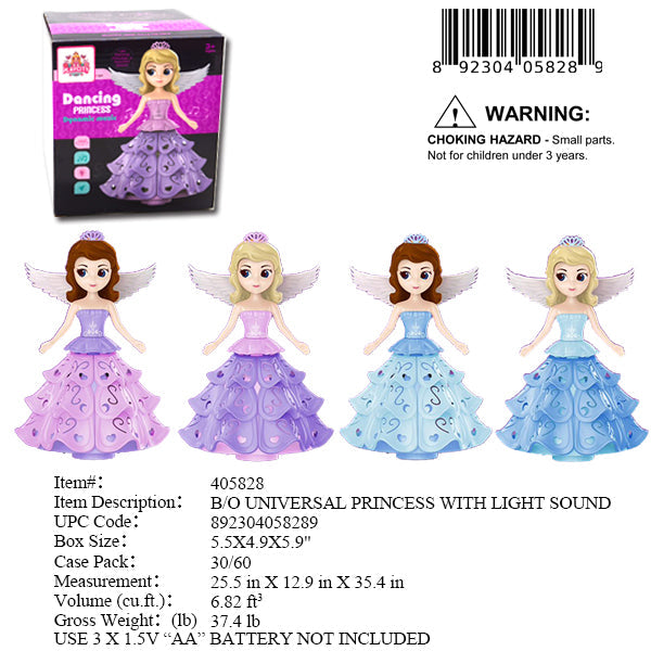 5.5X4.9X5.9"B/O IC BUMPNGO DANCING PRINCESS