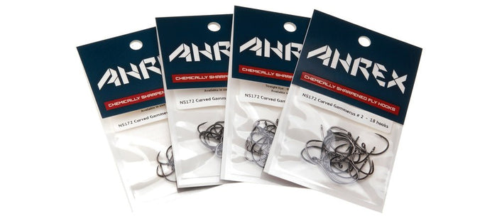 Ahrex NS172 Nordic Salt Curved Gammerus Hook - Spawn Fly Fish - Ahrex Hooks
