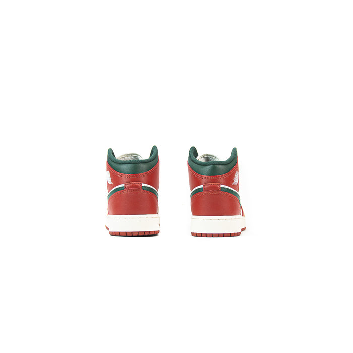 Air Jordan 1 Mid (GS) (Sail/Midnight Green)