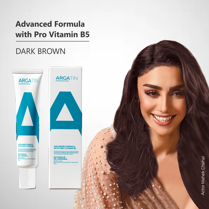 Argatin Professional Naturalis Hair Colourant Cream| 80gms | Dark Brown