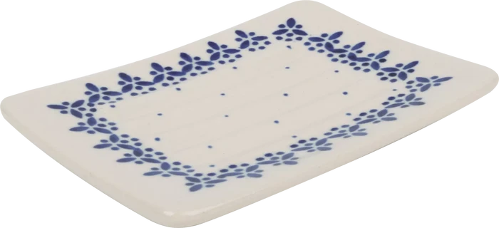 Blue Ceramic Soap Dish