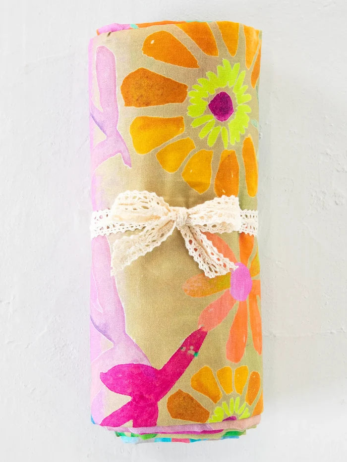 Boho Shower Curtain - Rainbow Floral-view 3