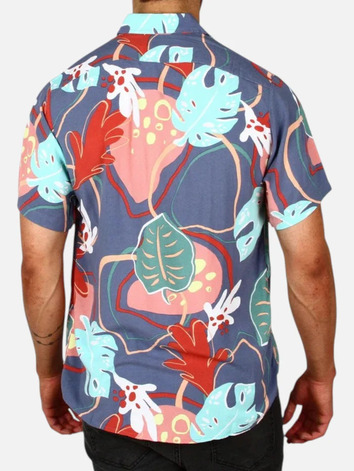 Camisa Gotcha Goolwa Celeste