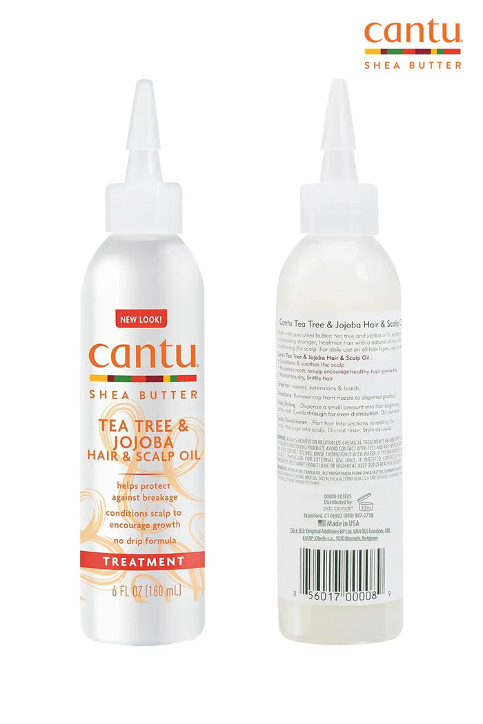 CANTU SHEA BUTTER TEA TREE & JOJOBA HAIR & SCALP OIL 6oz - BSW BEAUTY CANADA