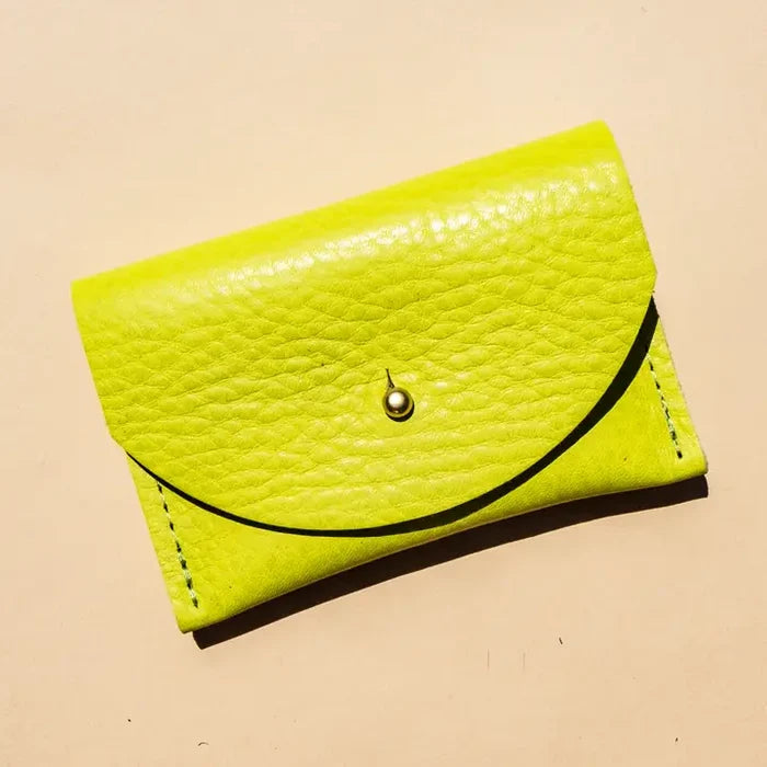 Cardholder in Chartreuse