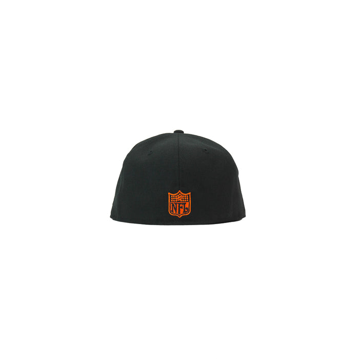 Cincinnati Bengals Rushing Tiger Fitted Cap (Black)