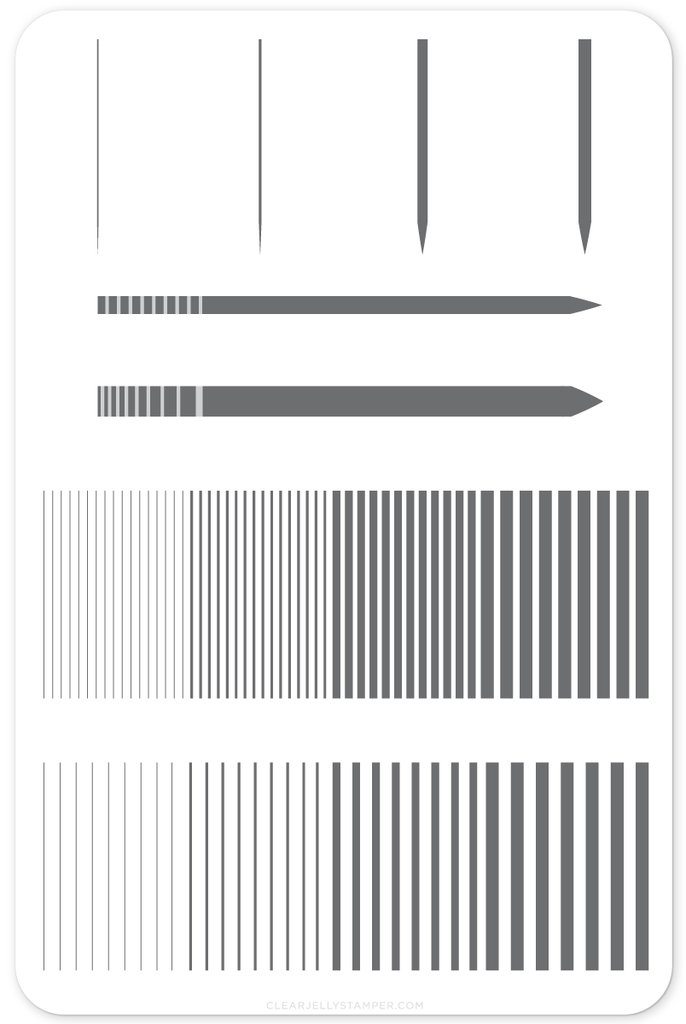 CJS-052 Lines | Clear Jelly Stamping Plate