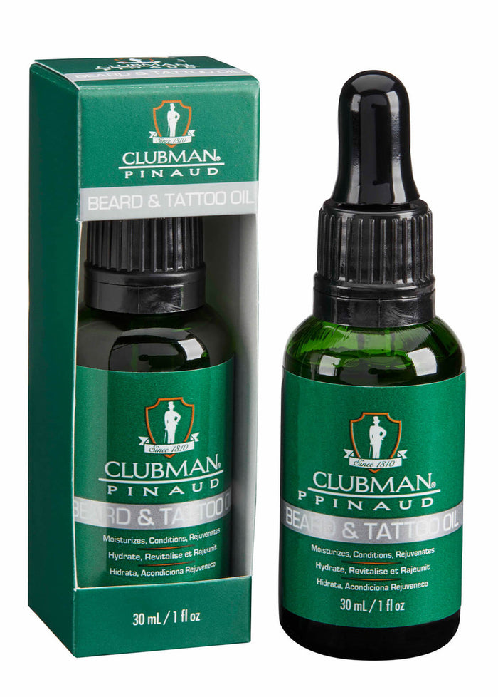 Clubman Beard and Tattoo Oil 1 oz - Palms Fashion Inc.