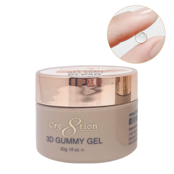 Cre8tion Gummy 3D Gel in Jar 1oz - Non-Sticky Clear