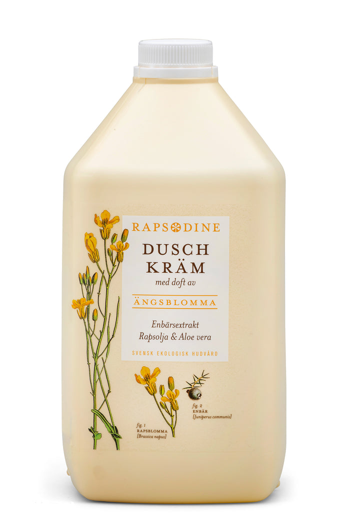 Svensk, ekologisk och vegansk dschkräm, 2,5 liter från Rapsodine