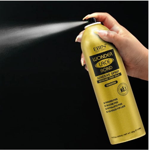 EBIN WONDER LACE BOND WIG ADHESIVE SPRAY - SENSITIVE - 3 SIZE - Palms Fashion Inc.