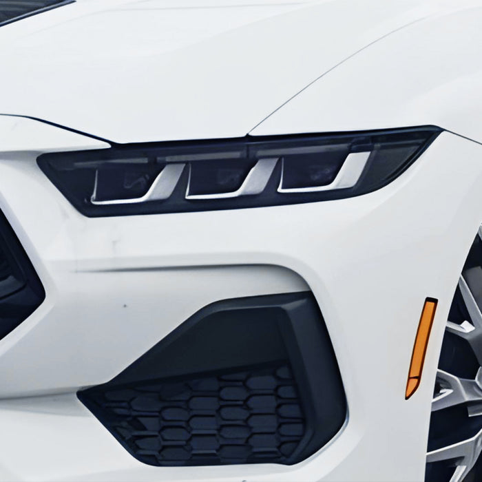 Full Headlight Taillight Precut Smoked PPF Tint Kit Film Overlay Fits Ford Mustang 2024 - 2025 - Bogar Tech Designs