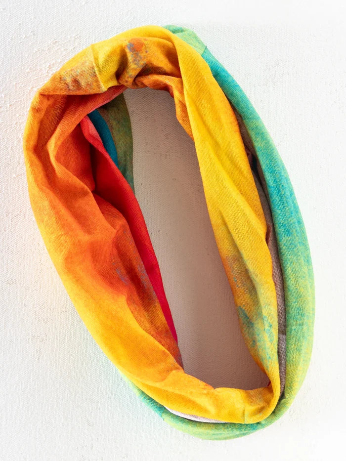 Full Boho Bandeau® Headband - Rainbow Ombre-view 7