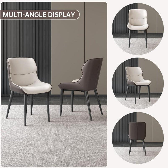 Durable metal legs offering stability and resilience against daily wear and tear.