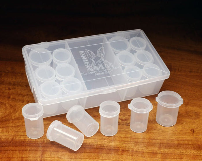 Hareline Fly Tyers 18 Pop Top Conceal Carry Stash Box - Spawn Fly Fish - Hareline Dubbin
