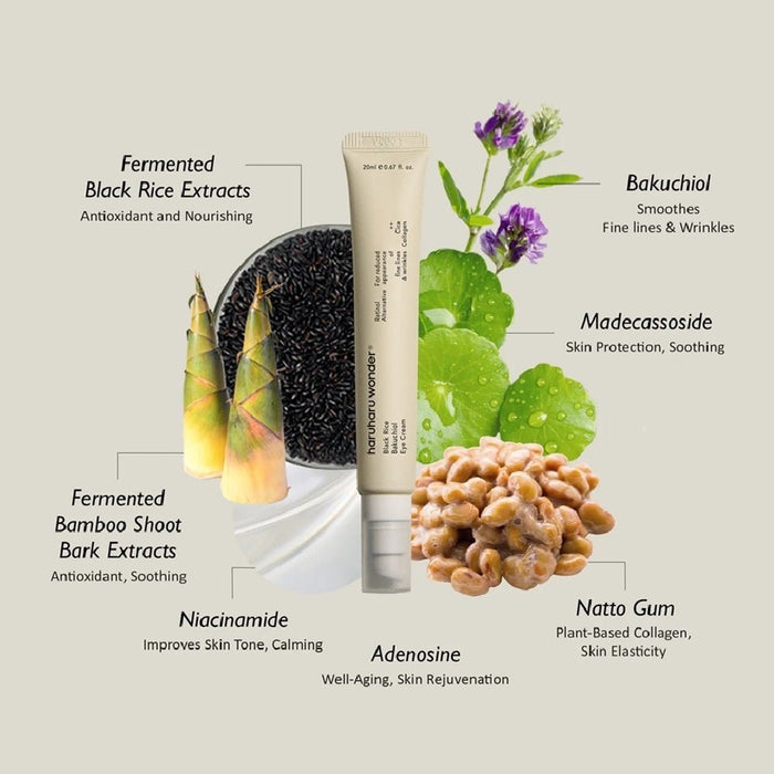 HaruHaru Wonder Black Rice Bakuchiol Eye Cream 20 ml - Beauty Tribe