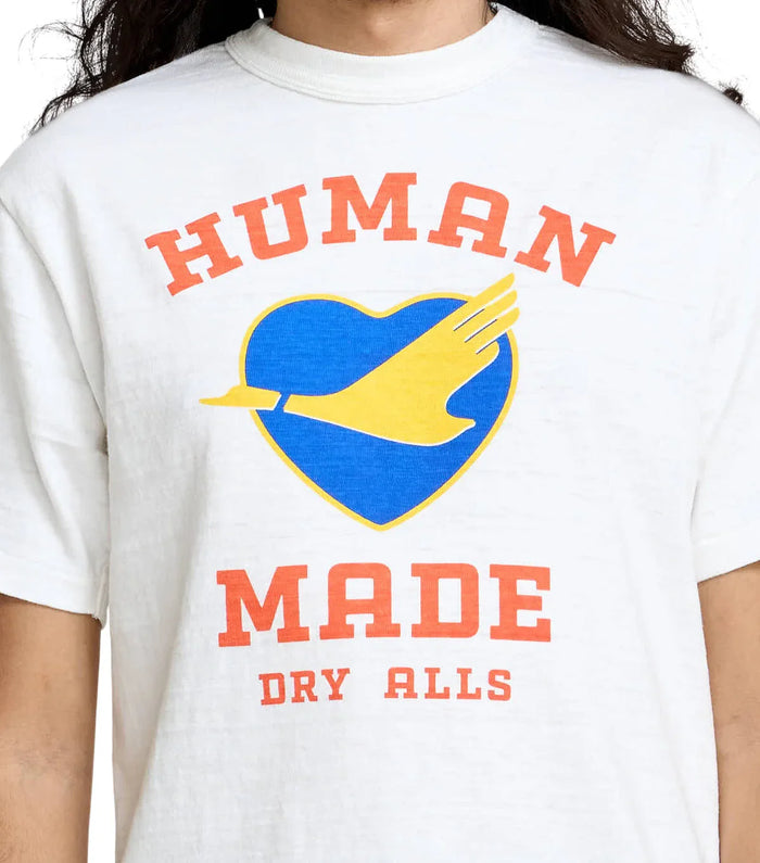 Human Made Heart Graphic T-Shirt Blue White