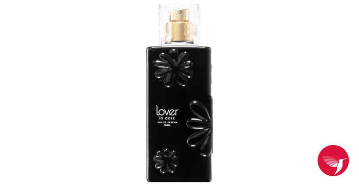 JEANNE ARTHES Lover in Dark Eau de Parfum black bottle with floral design and gold spray cap