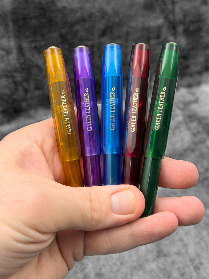 Kaweco Sport Fountain Pen Vivianite Green with Lanyard Pen Sleeve
