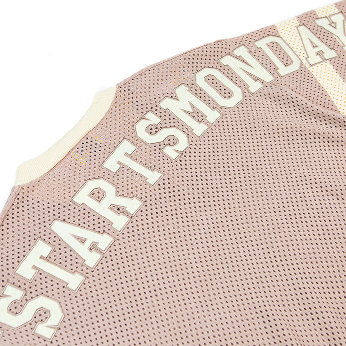 Knitted Mesh Jersey (Mauve)