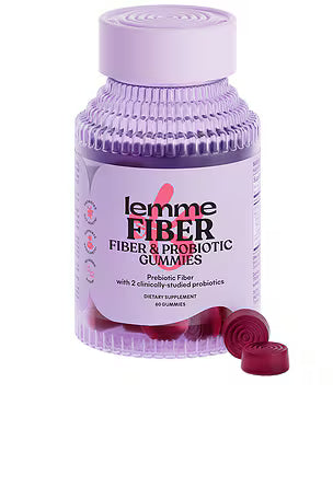 Lemme Fiber & Probiotic Gummies - Prebiotic Fiber & Probiotics - 60 Gummies
