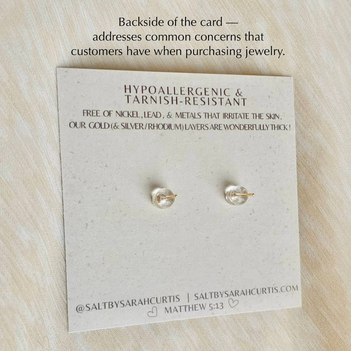 LUX STUD EARRINGS | diamond statement studs | sparkly studs