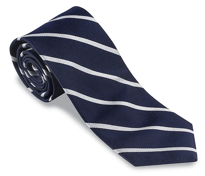 Navy Buckingham Stripe Tie