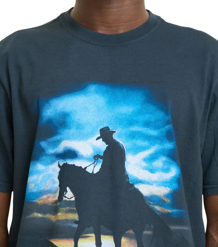 One Of These Days Harvest Moon T-Shirt Washed Black