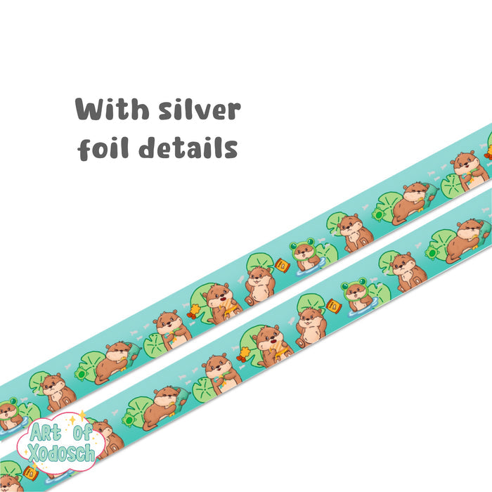 otter silver foil washi tape