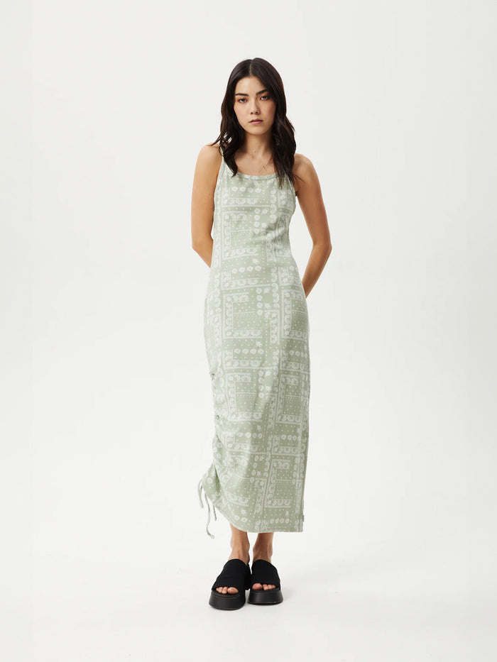 Paisley Muse - Organic Recycled Maxi Dress | Eucalyptus-Image 6