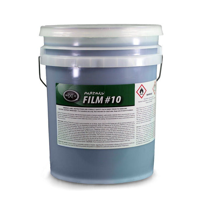 5 gallon pail of Partall Film #10 water soluble mold release film often used with Partall #2 paste wax.