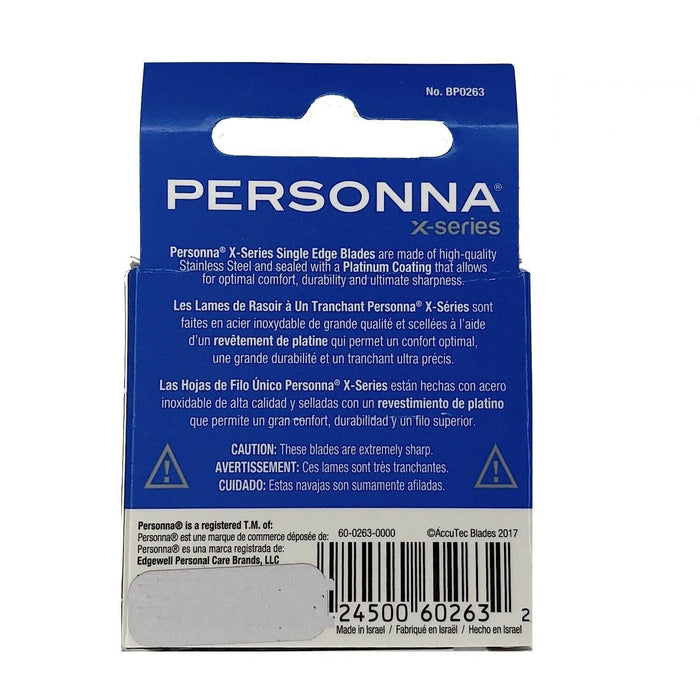 Personna X-Series Single Edge Blades - 100 Blades - Palms Fashion Inc.