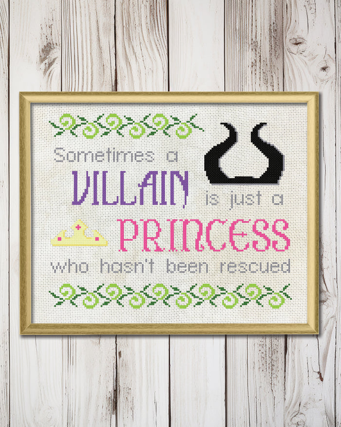 Princesses and Villains Cross Stitch Pattern