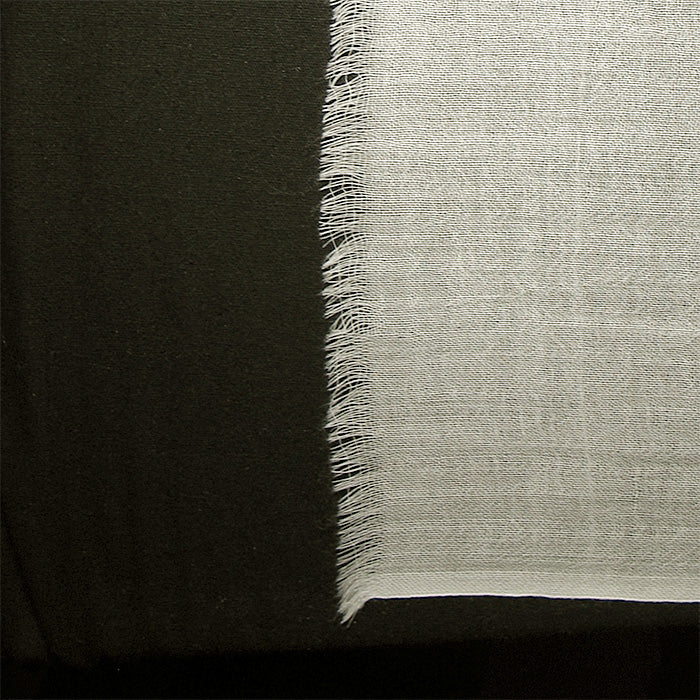 Closeup of fringe and hem