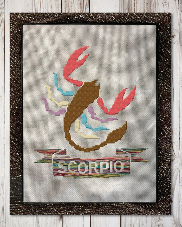 Scorpio Cross Stitch Pattern (Zodiac Series)