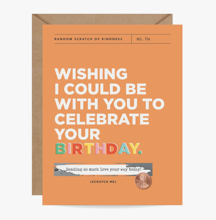 Sending Birthday Love Scratch-off Card