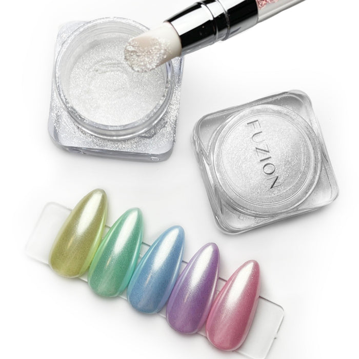 Simply White | Pearl Chrome Powder | Fuzion