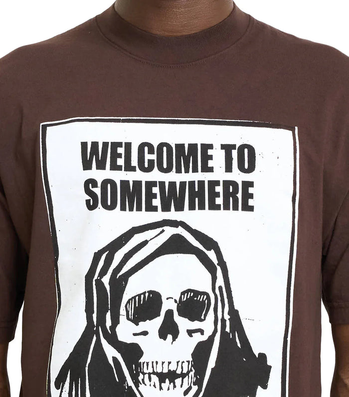 SOMEWHERE Fear City T-Shirt Brown