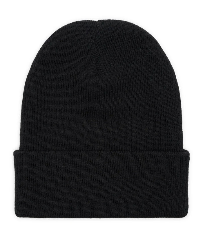 SOMEWHERE Patch Logo Winter Beanie Black
