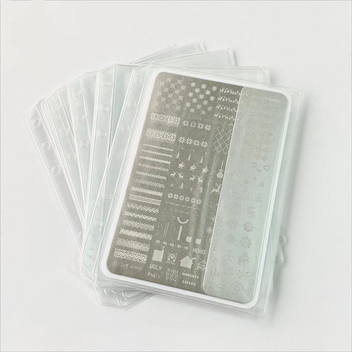 Replacement Binder Sleeves (5pk) - for the 14 x 9 plates (lg) (six holes)