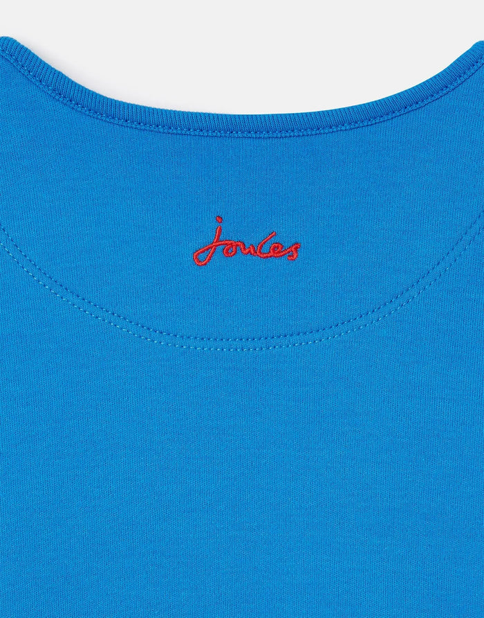 Tate Artwork Short Sleeve T-Shirt Animal Blue | Joules - Joules