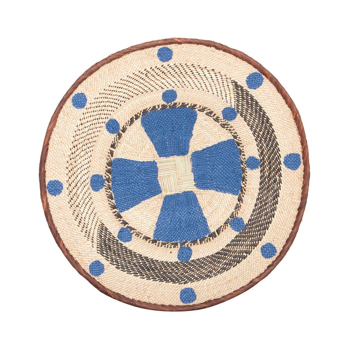 Tonga Painted Pattern Baskets | Blue