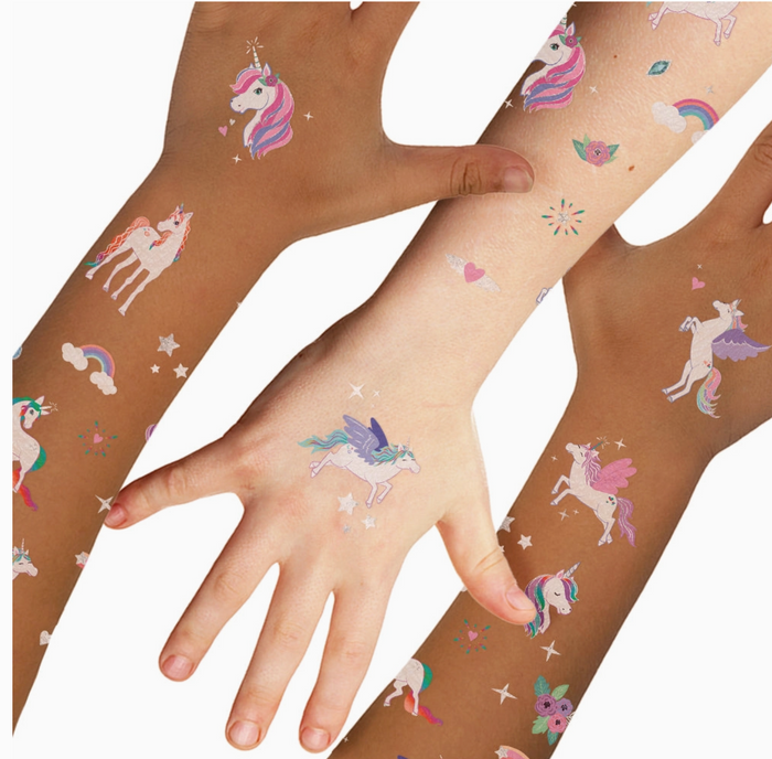 Unicorns | Kids Metallic Temporary Tattoo Sticker