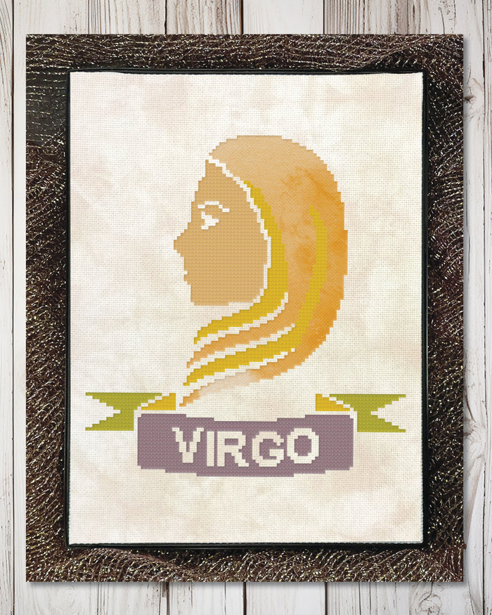Virgo Cross Stitch Pattern (Zodiac Series)