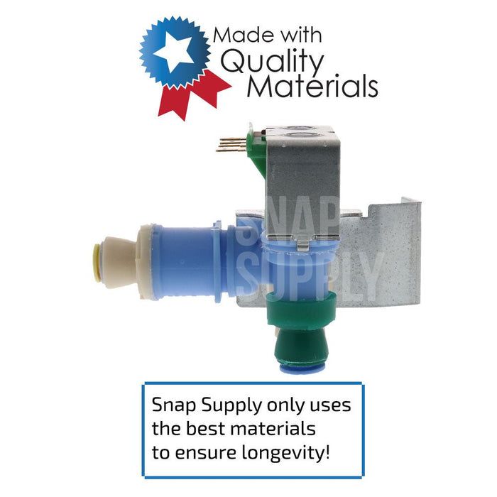 W10179146 Water Valve for Whirlpool - Snap Supply--Refrigerator-Retail-Water Valve