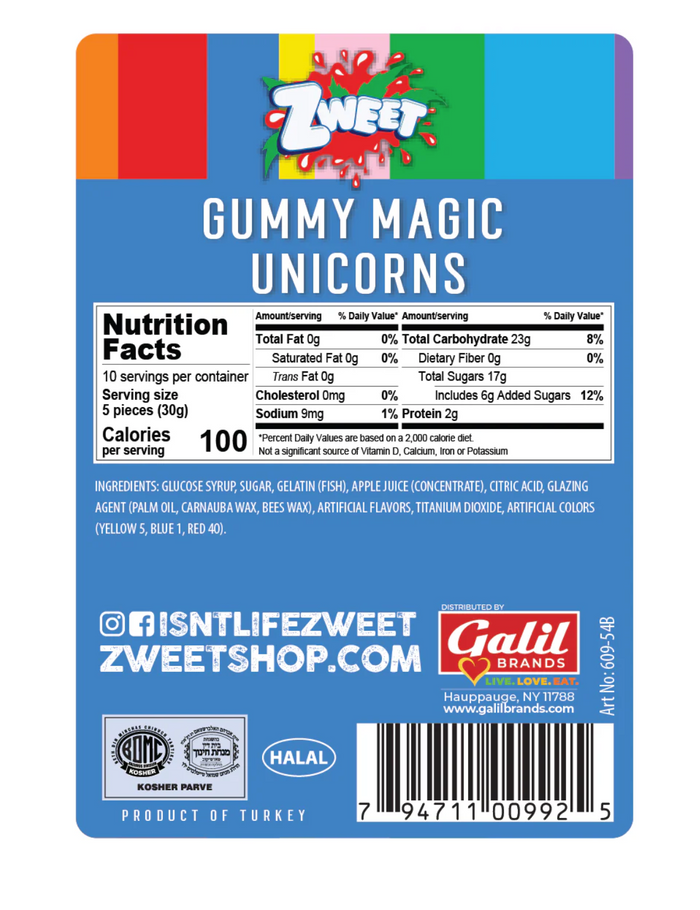 Zweet Gummy Unicorns