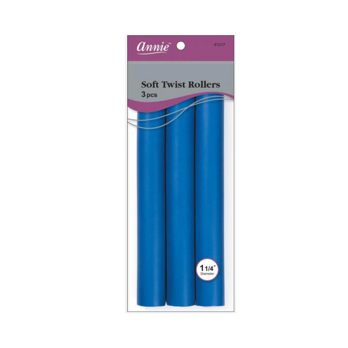 1 1/4in. Soft Twist Rollers: Blue