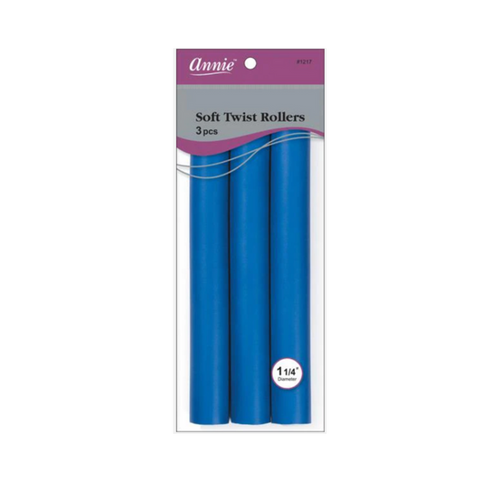 1 1/4in. Soft Twist Rollers: Blue